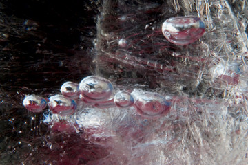air bubble in the ice