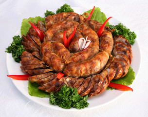 home-cooked sausage