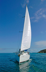 sailing in the deep blue ocean - 2857571