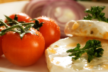 cherry tomatoes and cheese