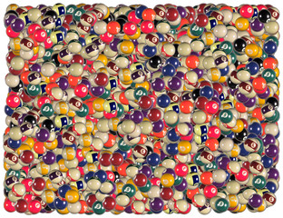 Fototapeta na wymiar billiard balls background