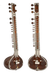 sitar, a string instrument from india