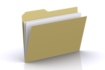 3d rendered folder