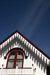 Obraz premium camp cottage window