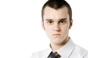 Naklejka premium serious young businessman
