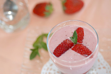 milkshak à la fraise