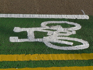 cycling sign path lane