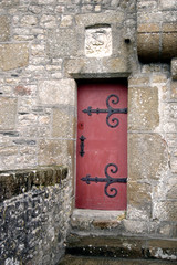 porte rouge ancienne