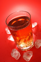 glass of cola drink