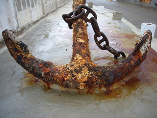 corrosion by the sea side - la canal - ibiza