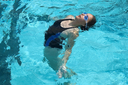 synchronized swimmer