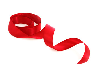 red satin ribbon