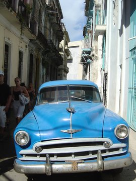 vintage car, cuba