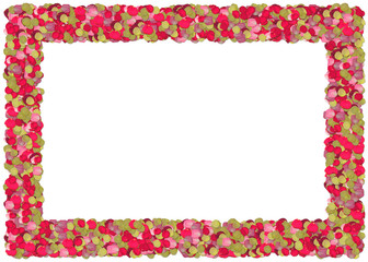 roses petals frame. from the floral frames series
