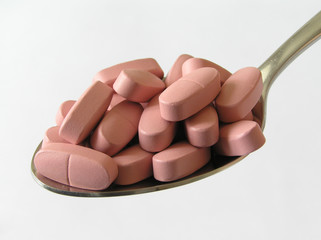 tablets in the spoon