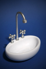 sink (focus on nozzle)