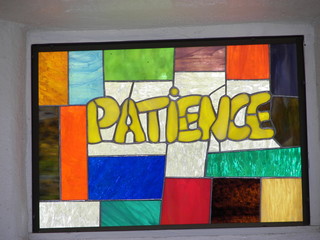 stained glass...patience