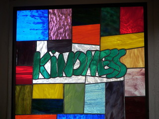 stained glass,..kindness