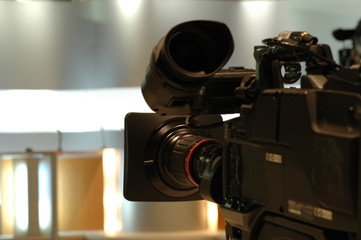 camera tv dans studio