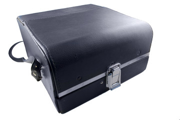 black leather vintage case