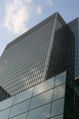 glass office towers