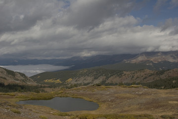 high on the mountain top