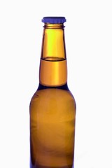 a beer bottle with no labels