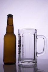 a bottle of cold beer