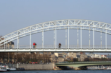 pont métallique à paris