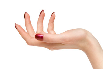 woman support hand
