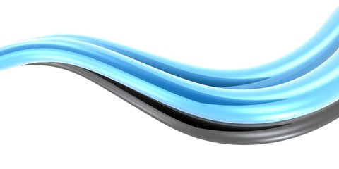 blue dark curves wave