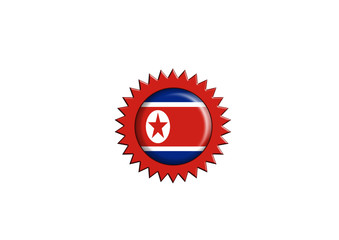 north korean badge