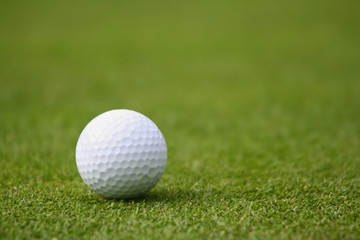 golf ball on green