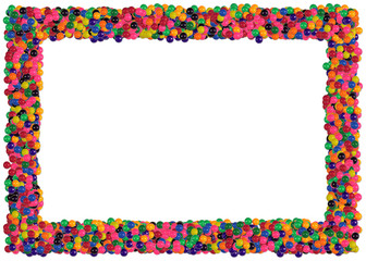 Obraz premium gummballs frame. from the food frames series