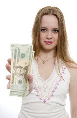 women with dollar