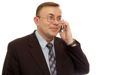 businessman with phone