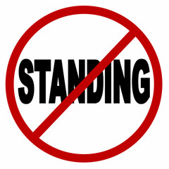 no standing icon