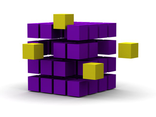 Obraz premium innovation 3d cubes