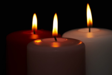three candles
