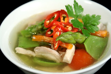 low carb chicken and vegetable soup 2
