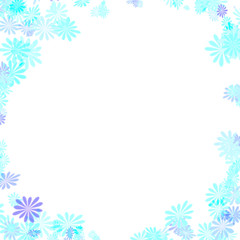 flower framed note paper