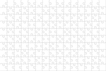 white puzzle background, small pieces