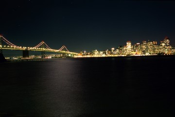 Fototapeta premium panoramę nocnego san francisco