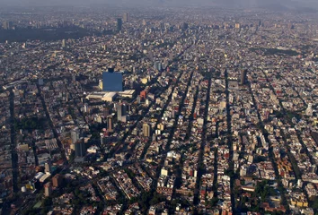 Zelfklevend Fotobehang kruispunt van mexico-stad © Hector Fernandez