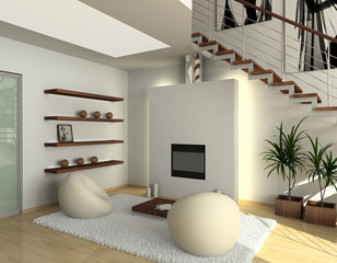 modern interior.