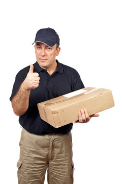 courier success gesture
