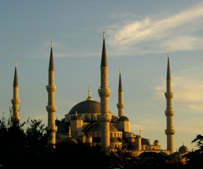 Fototapeta na wymiar blu moschea
