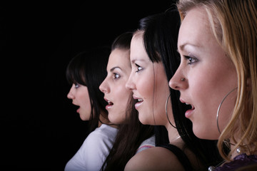 amazed girls