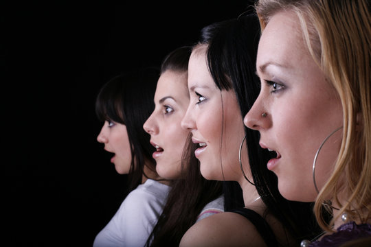 amazed girls