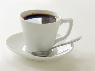 a cup of strong black coffee